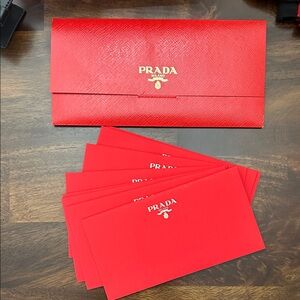 Prada Vibrant Red Envelope Collection